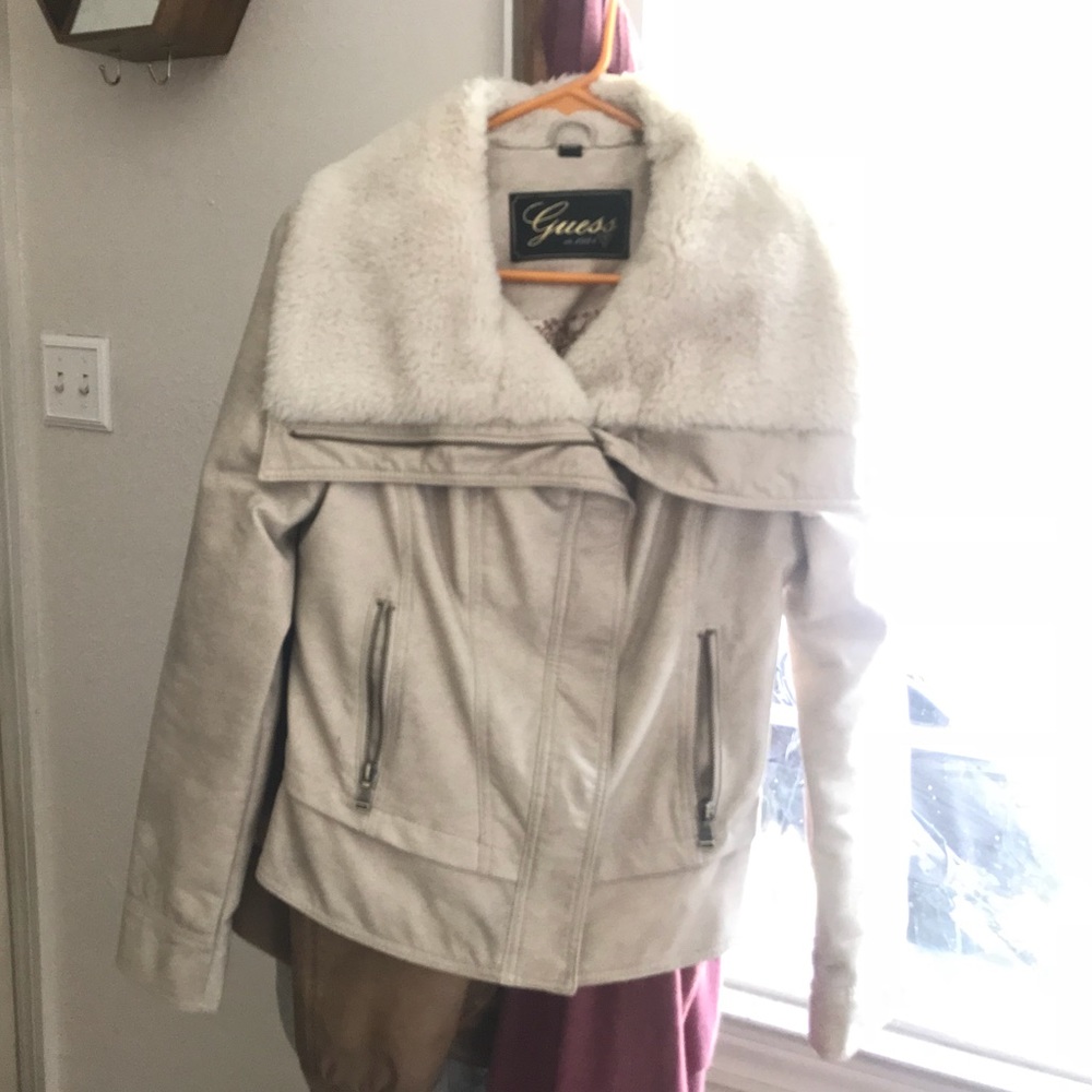 Gorgeous Real Leather Guess jacket